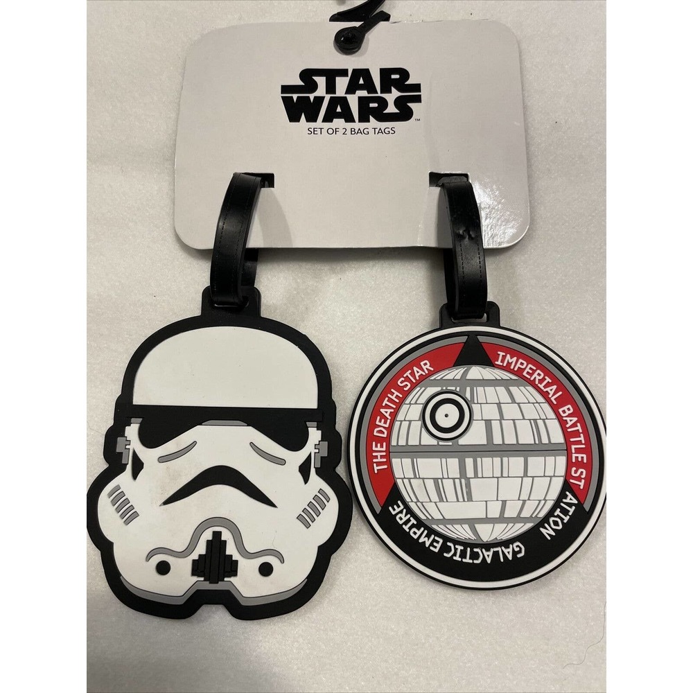 New DIsney STAR WARS Storm Trooper Set of 2 Luggage Travel Bag Suitcase Tags